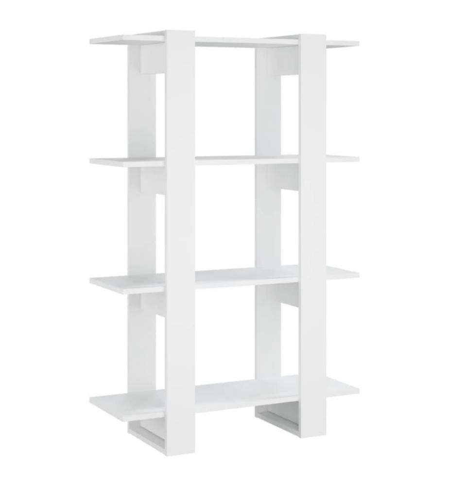 Bücherregal/Raumteiler Weiss 80x30x123,5 cm
