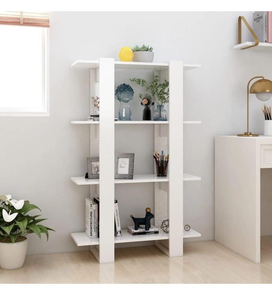 Bücherregal/Raumteiler Weiss 80x30x123,5 cm