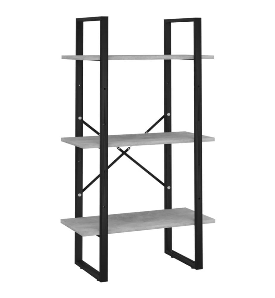 Lagerregal Betongrau 60x30x105 cm Holzwerkstoff