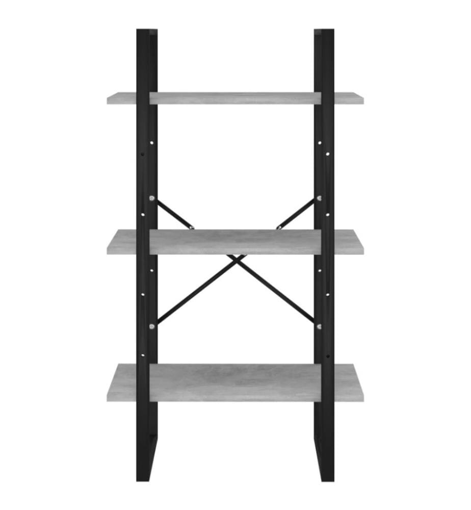 Lagerregal Betongrau 60x30x105 cm Holzwerkstoff