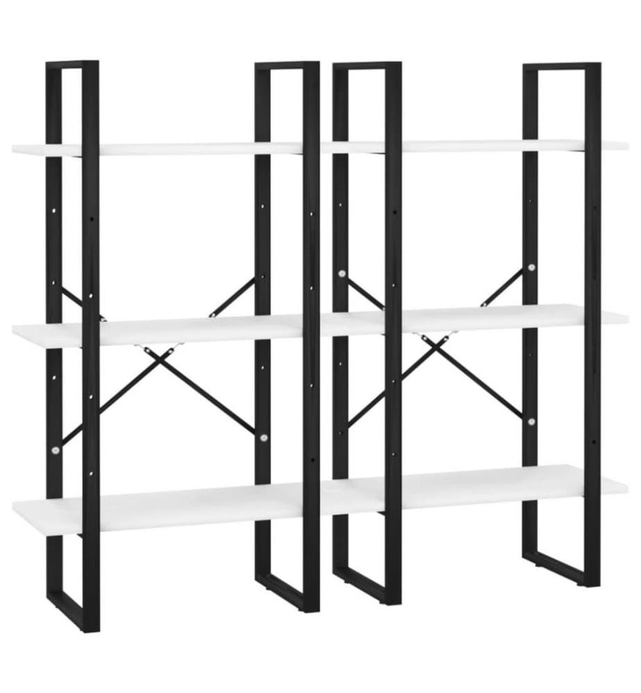 Lagerregal Weiss 60x30x210 cm Holzwerkstoff