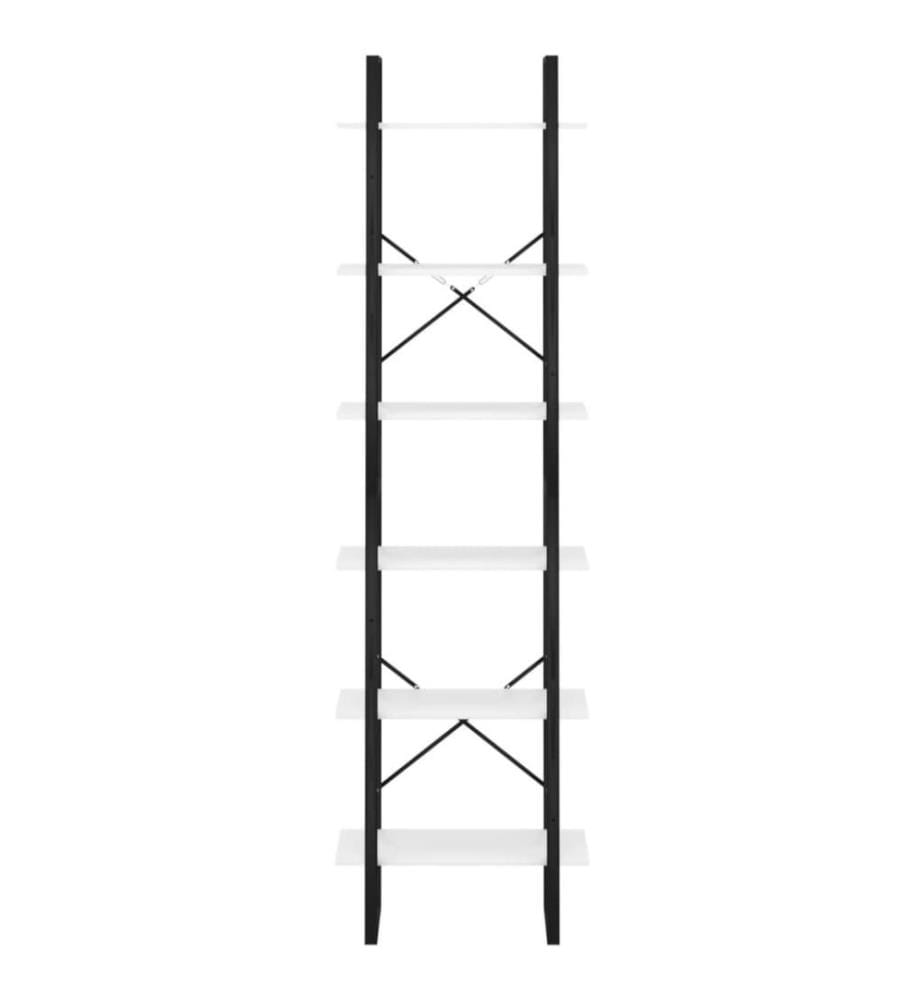 Lagerregal Weiss 60x30x210 cm Holzwerkstoff