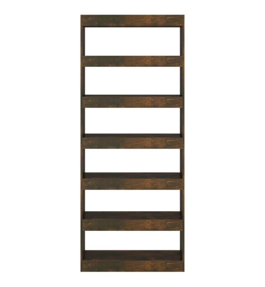 Bücherregal/Raumteiler Räuchereiche 80x30x198 cm Holzwerkstoff