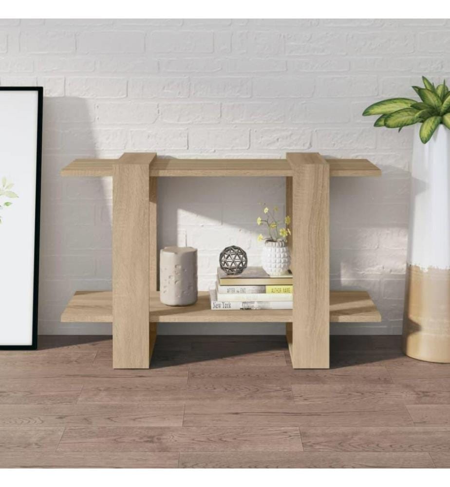 Bücherregal/Raumteiler Sonoma-Eiche 80x30x51 cm