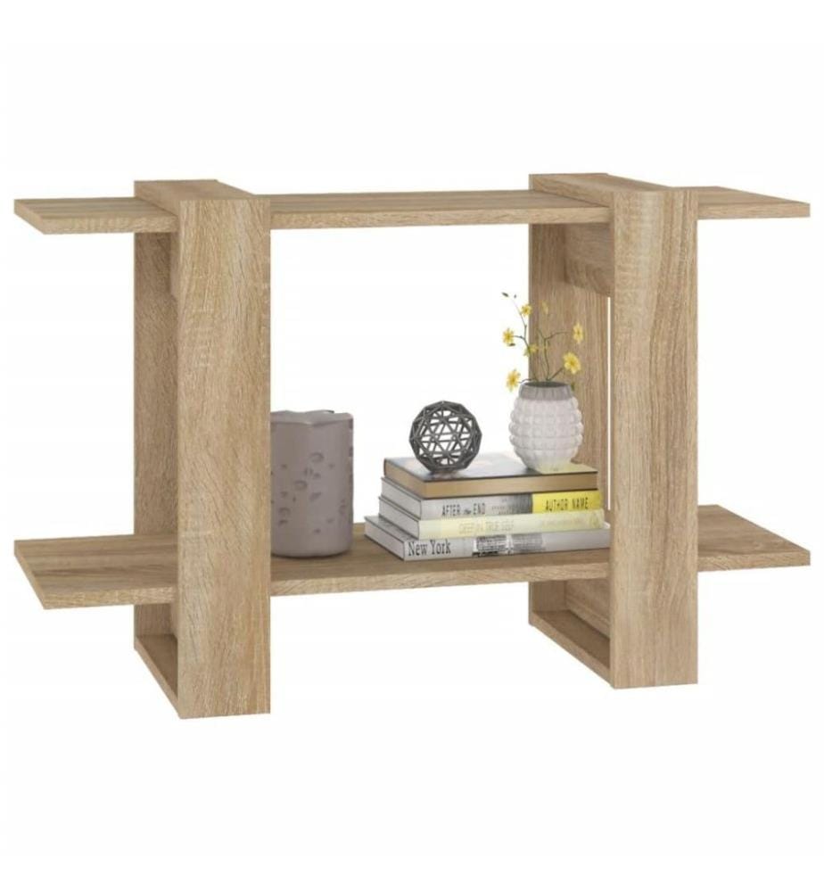 Bücherregal/Raumteiler Sonoma-Eiche 80x30x51 cm