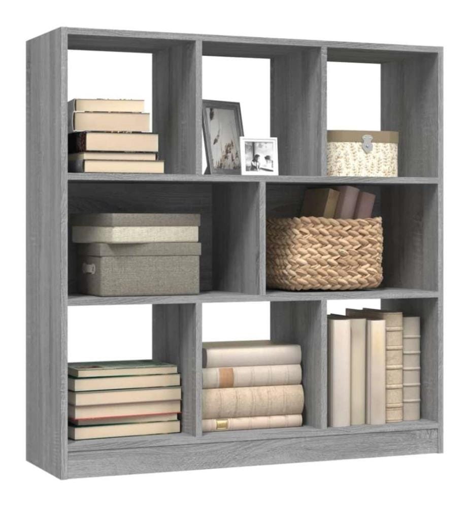 Bücherregal Grau Sonoma 97,5x29,5x100 cm Holzwerkstoff