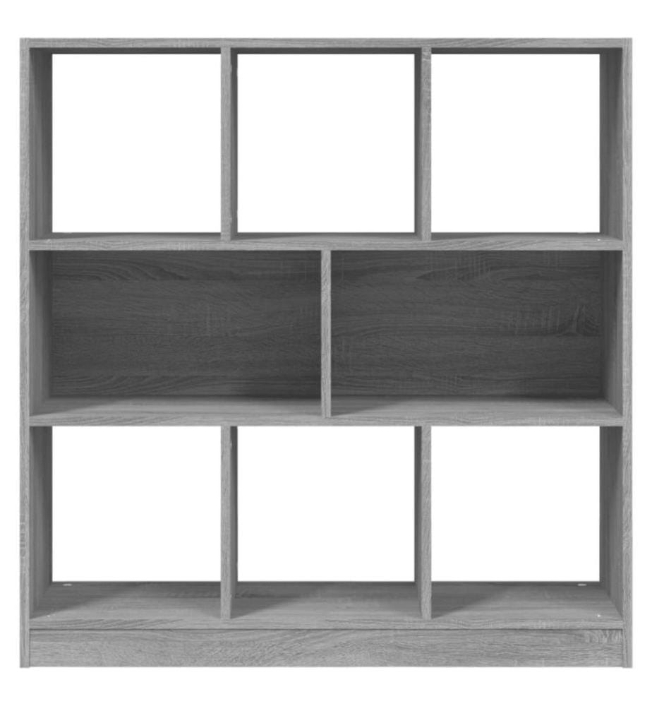 Bücherregal Grau Sonoma 97,5x29,5x100 cm Holzwerkstoff