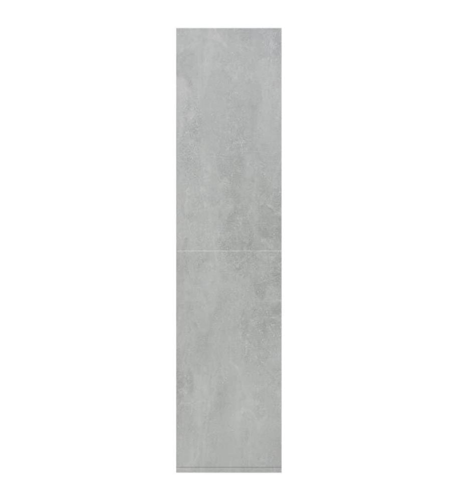 Bibliothèque/Buffet Gris béton 66 x 30 x 130 cm Aggloméré