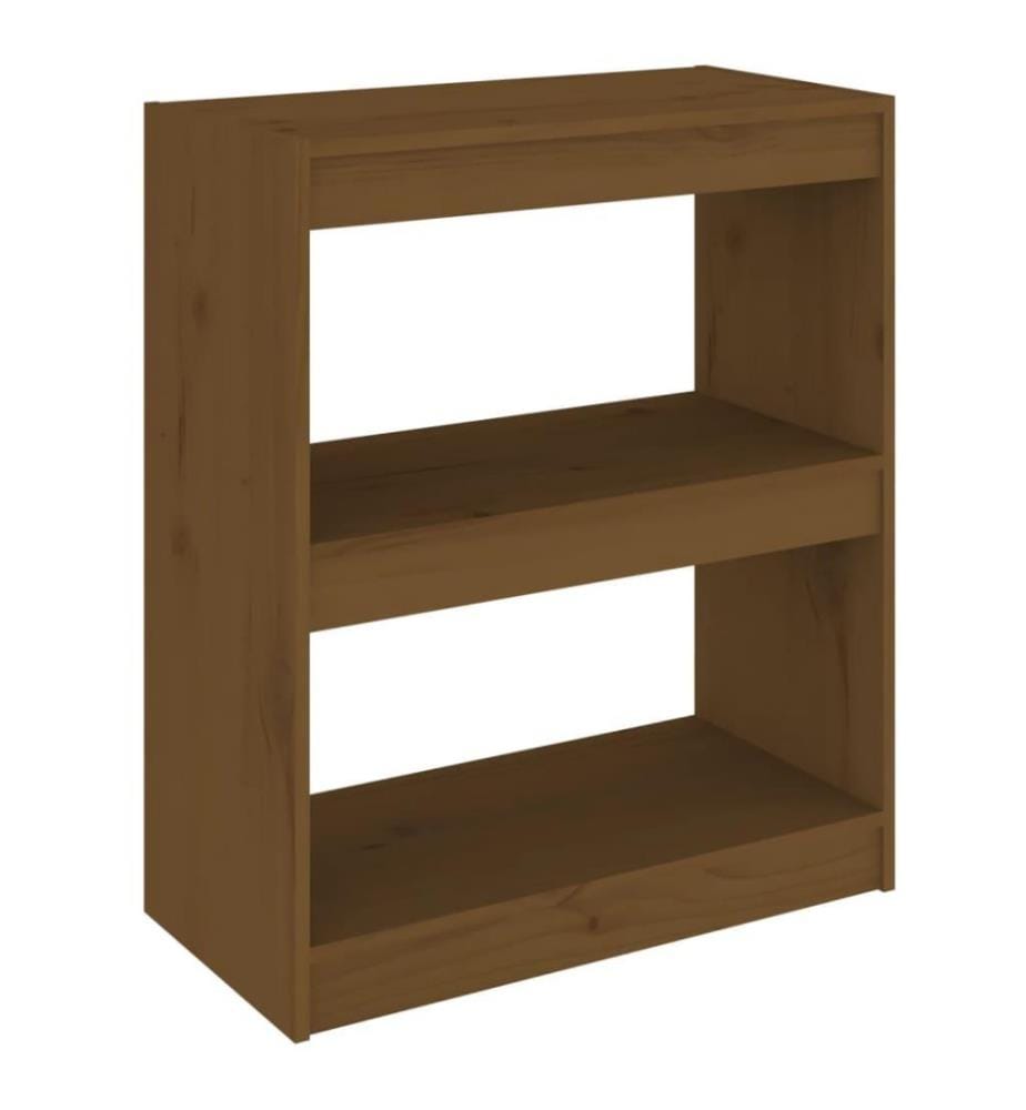 Bücherregal/Raumteiler Honigbraun 60x30x71,5 cm Kiefernholz