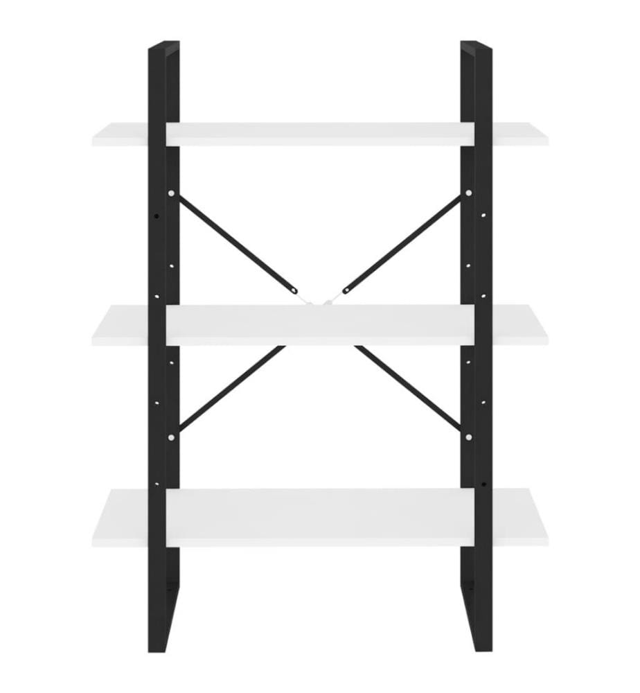 Bücherregal Weiss 80x30x105 cm Holzwerkstoff
