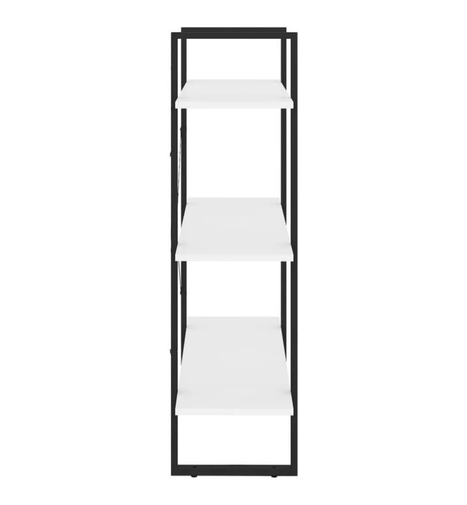 Bücherregal Weiss 80x30x105 cm Holzwerkstoff
