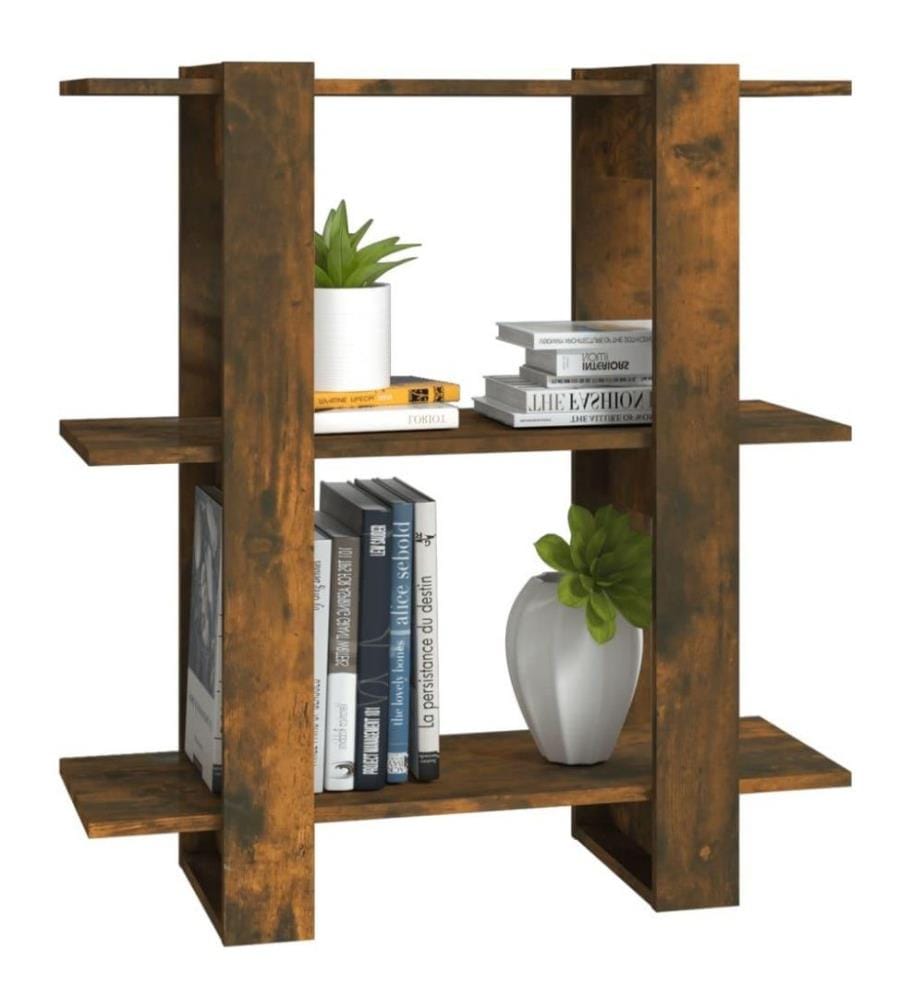 Bücherregal/Raumteiler Räuchereiche 80x30x87 cm