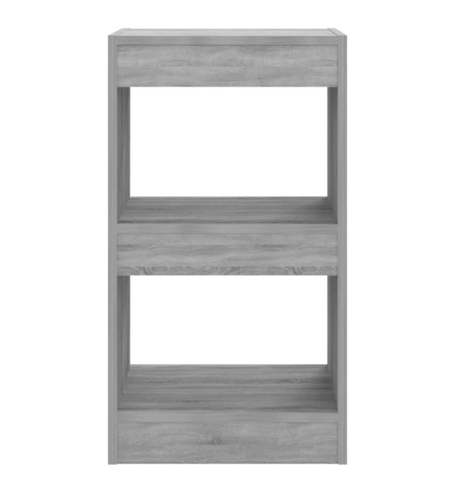 Bücherregal/Raumteiler Grau Sonoma 40x30x72 cm