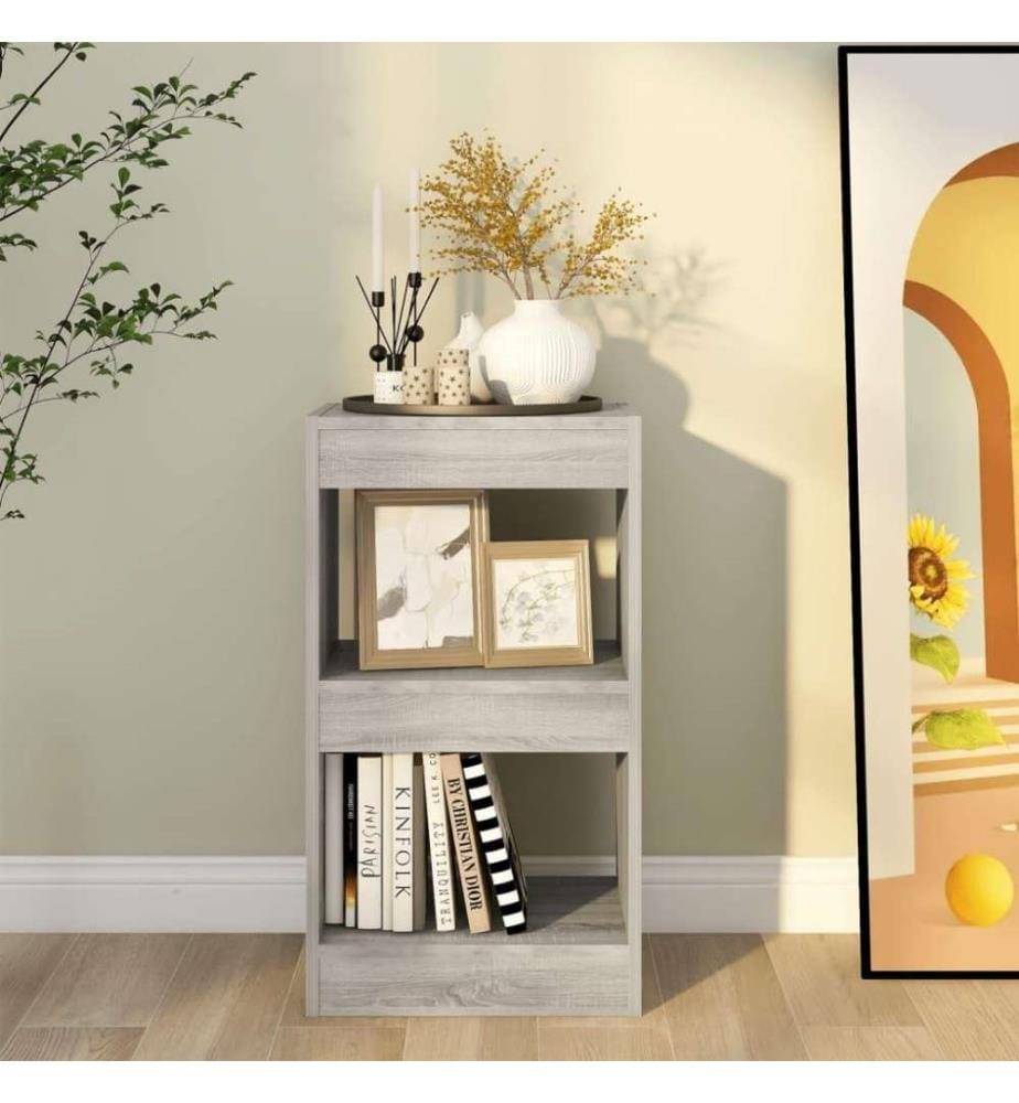 Bücherregal/Raumteiler Grau Sonoma 40x30x72 cm