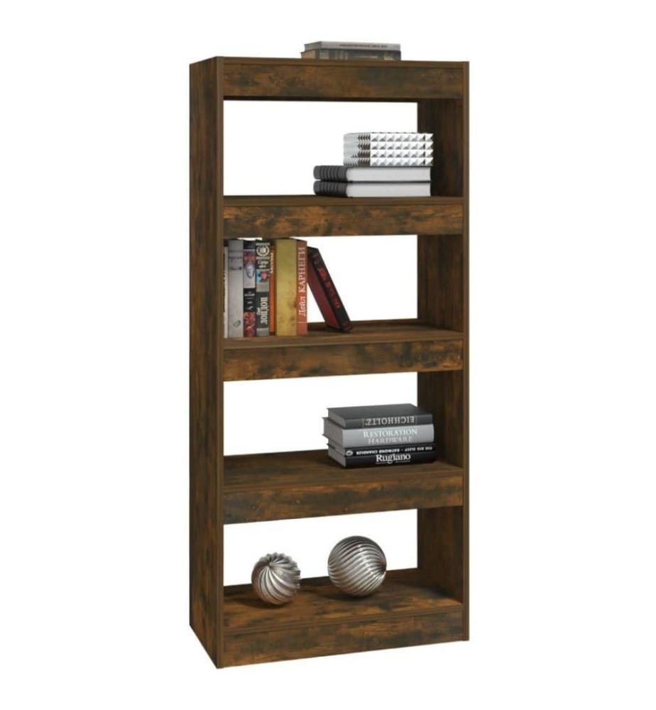 Bücherregal/Raumteiler Räuchereiche 60x30x135 cm Holzwerkstoff