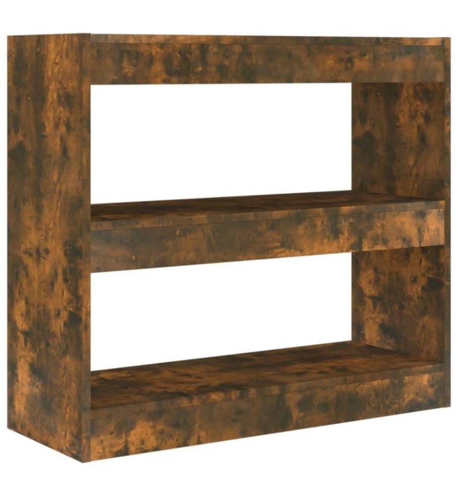 Bücherregal/Raumteiler Räuchereiche 80x30x72 cm