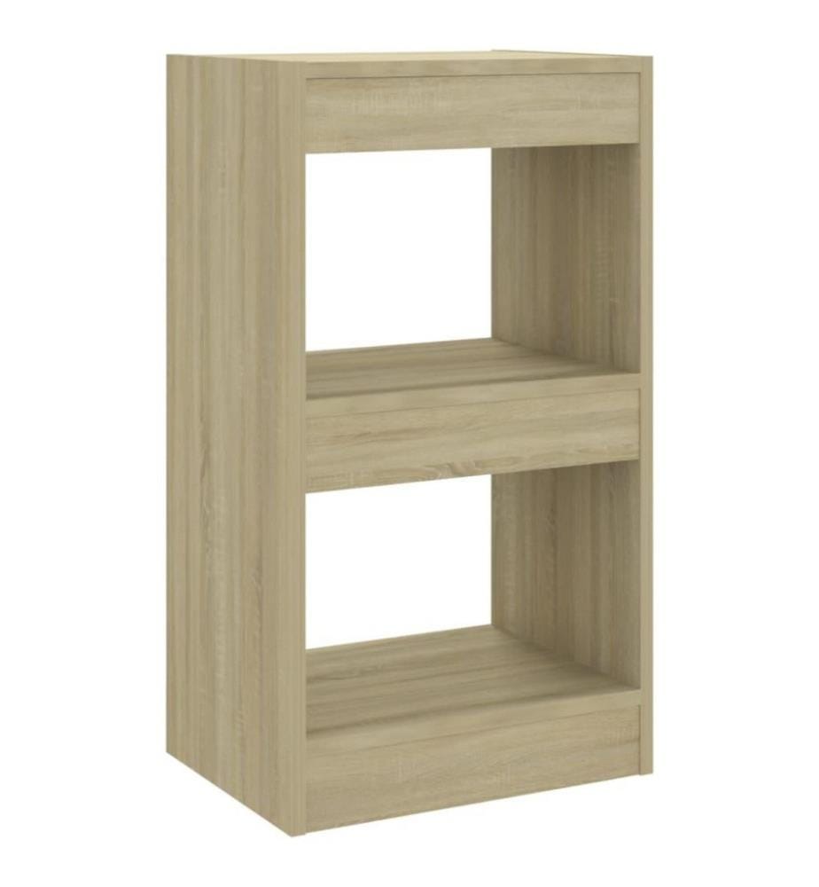 Bücherregal/Raumteiler Sonoma-Eiche 40×30×72 cm