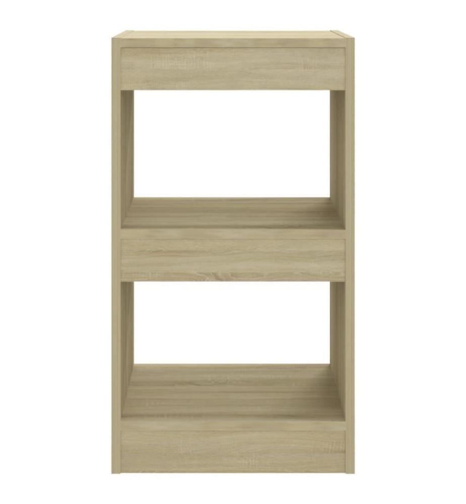 Bücherregal/Raumteiler Sonoma-Eiche 40×30×72 cm