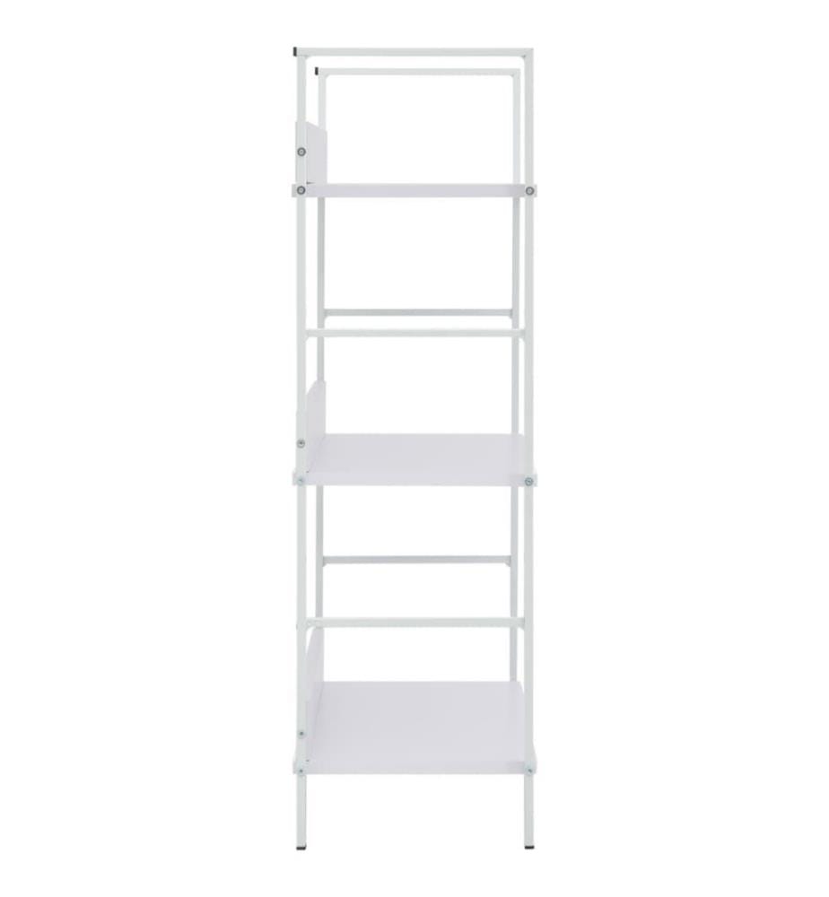 Bücherregal 3 Regalböden Weiss 60×27,6×90,5 cm Holzwerkstoff
