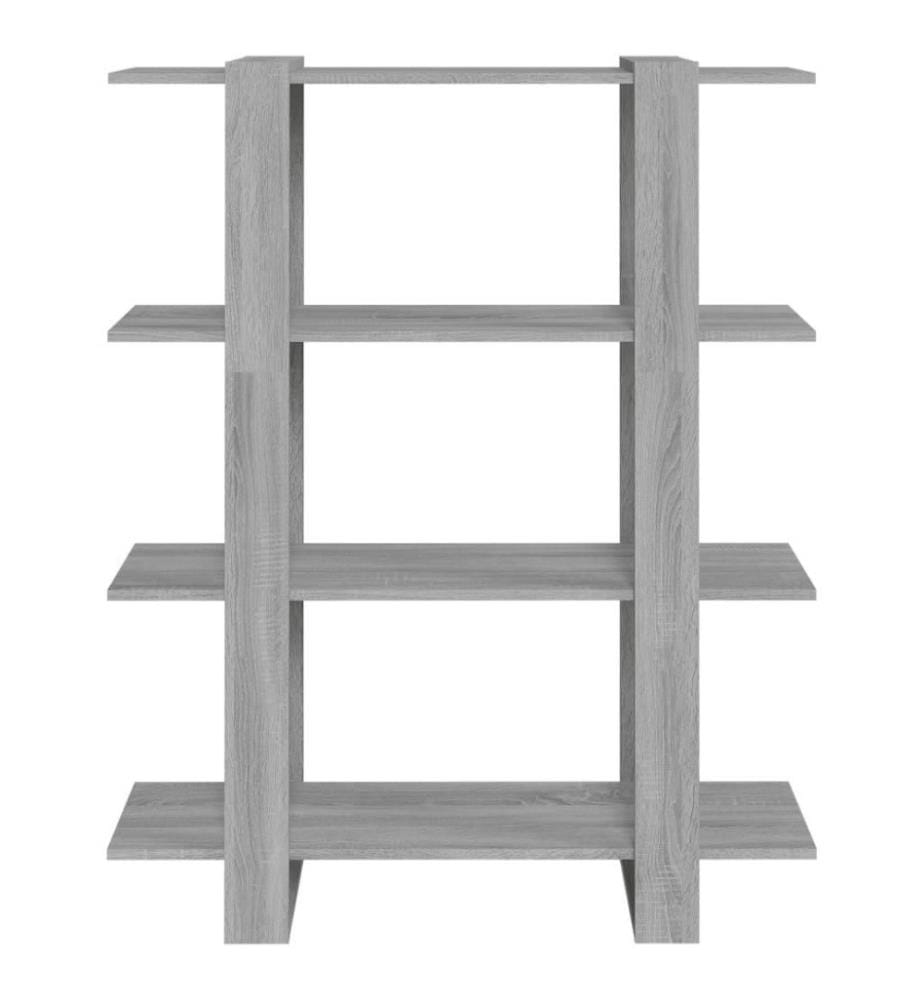 Bibliothèque/Séparateur de pièce Sonoma gris 100x30x123,5 cm