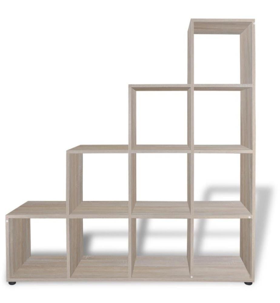 Treppenregal Bücherregal 142 cm Eiche