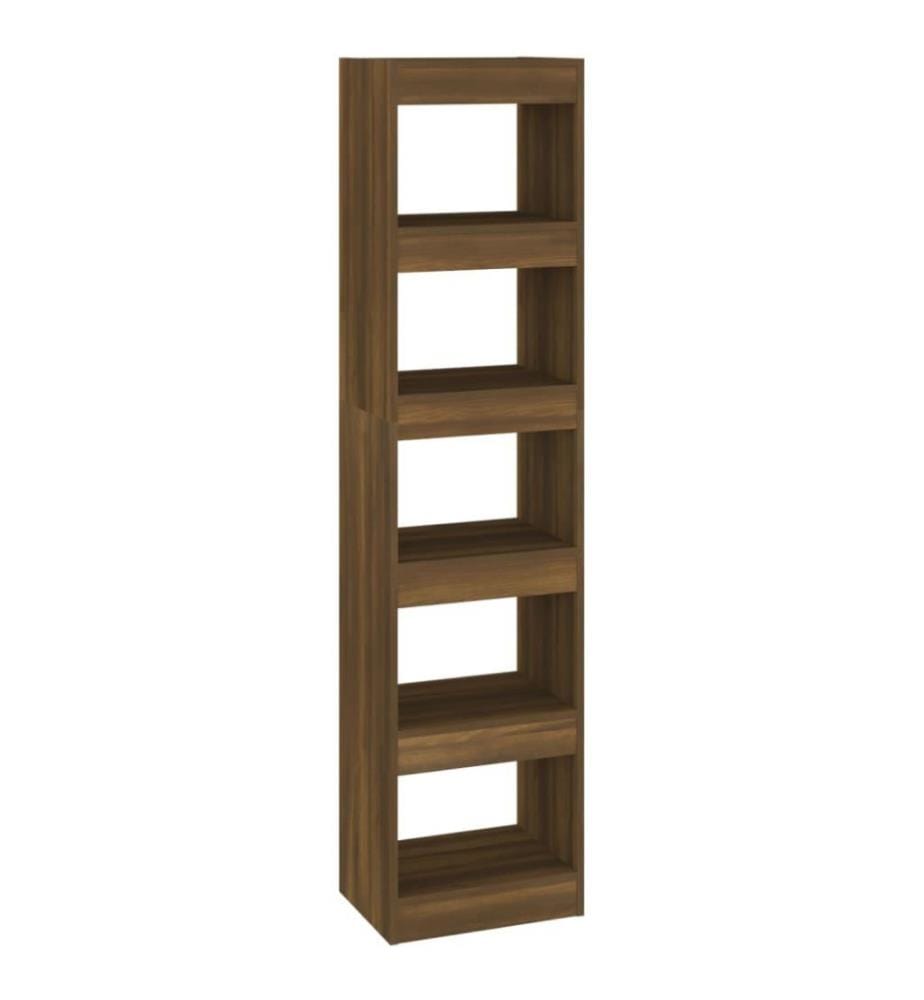 Bücherregal/Raumteiler Braun Eichen-Optik 40x30x166 cm