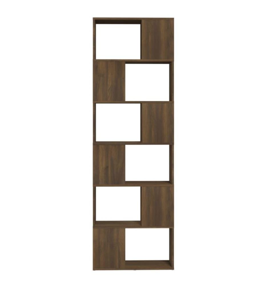 Bücherregal/Raumteiler Braun Eichen-Optik 60x24x186 cm