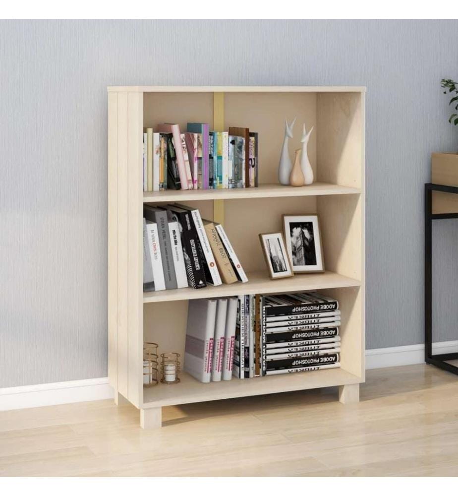 Bibliothèque Marron miel 85x35x112 cm Bois de pin massif