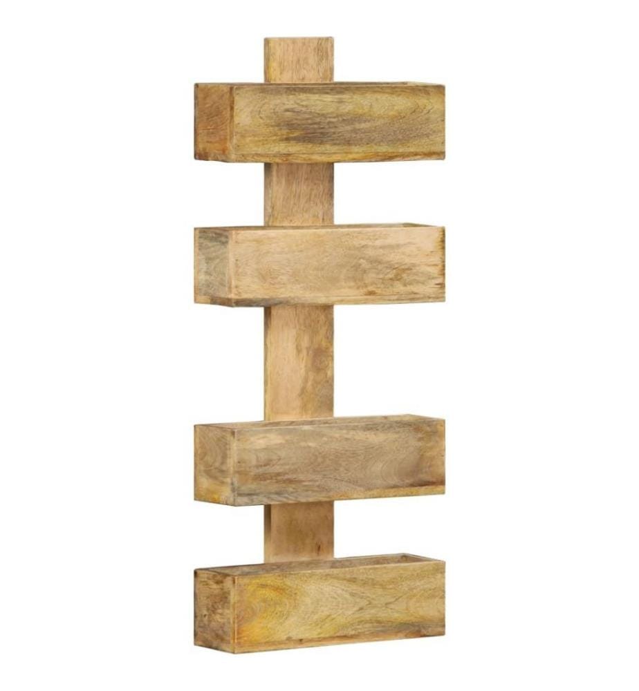 Wand-Zeitschriftenständer 30 x 11 x 72 cm Massivholz Mango