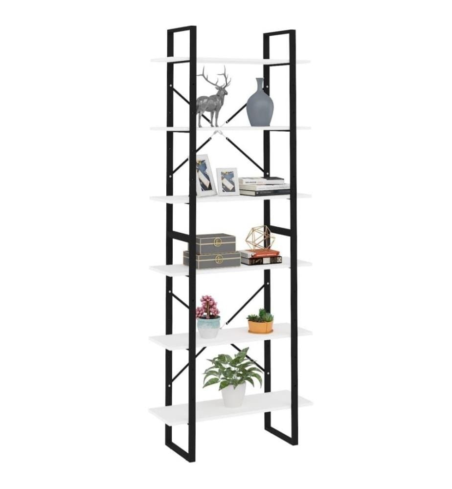 Armoire haute Blanc 80x30x210 cm Aggloméré