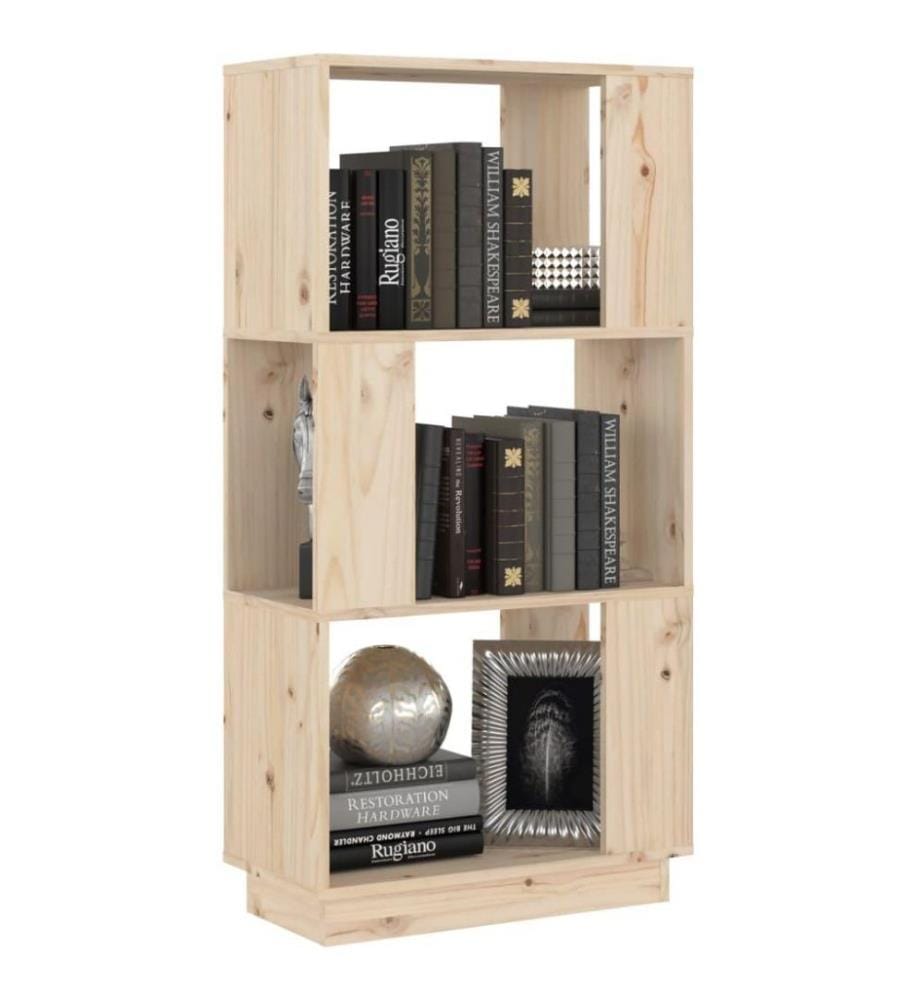 Bücherregal/Raumteiler 51x25x101 cm Massivholz Kiefer