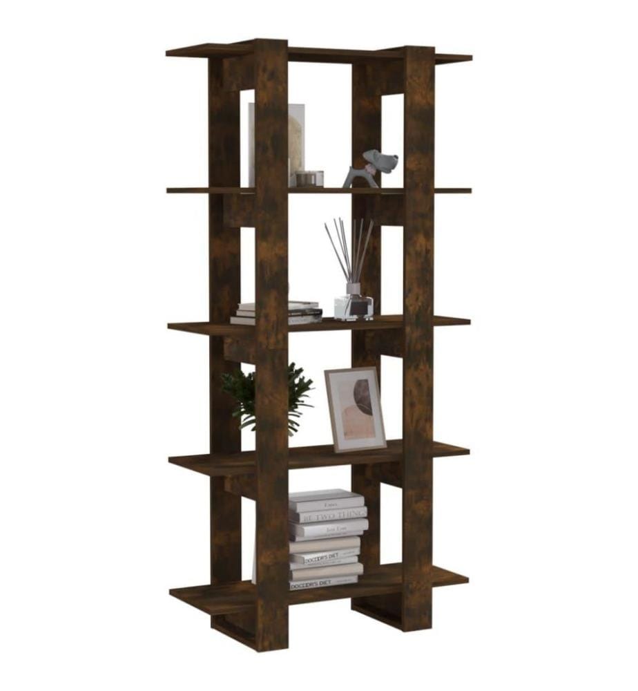Bücherregal/Raumteiler Räuchereiche 80x30x160 cm Holzwerkstoff