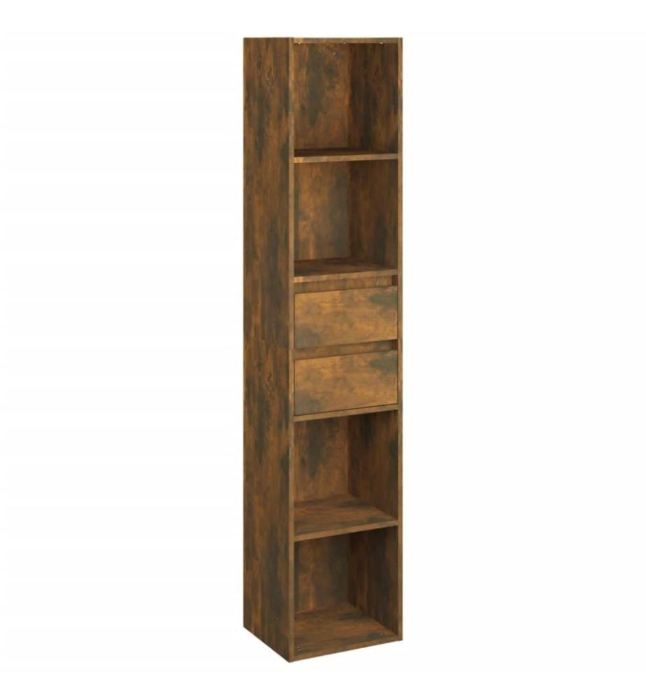Bücherregal Räuchereiche 36x30x171 cm Holzwerkstoff