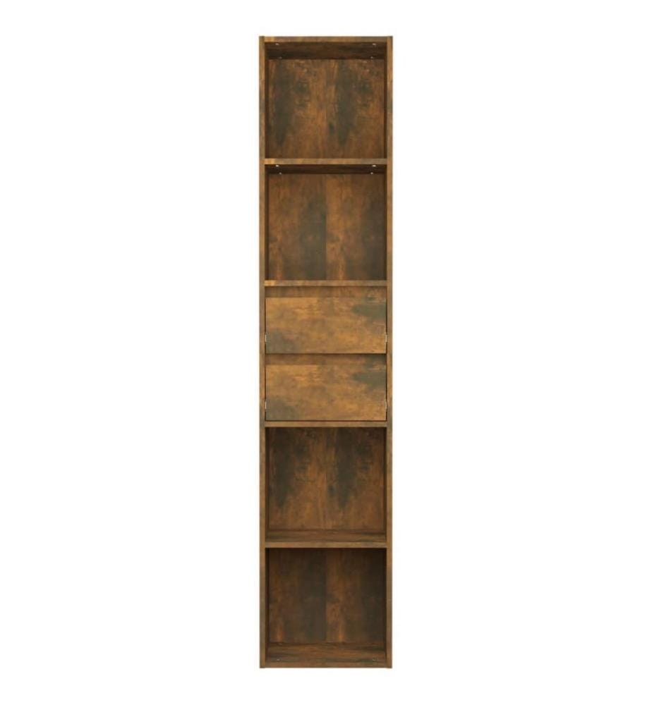 Bücherregal Räuchereiche 36x30x171 cm Holzwerkstoff