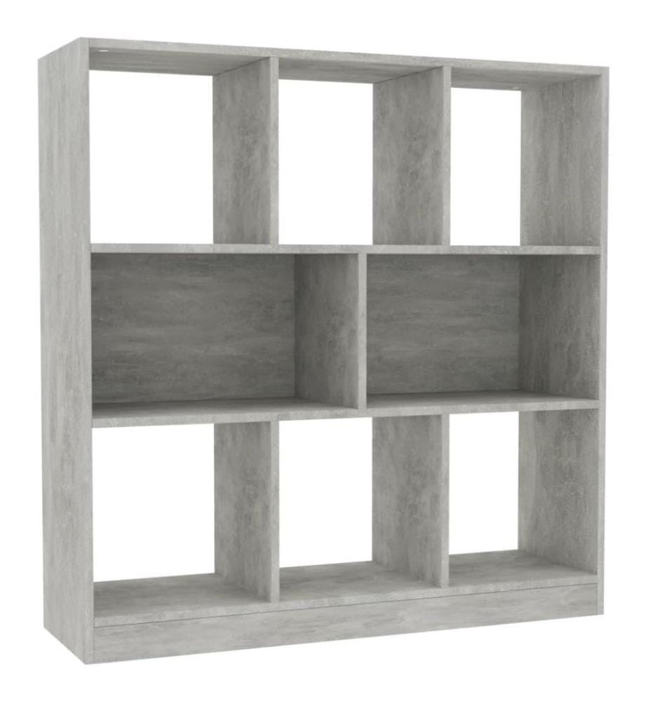 Bücherregal Betongrau 97,5x29,5x100 cm Holzwerkstoff
