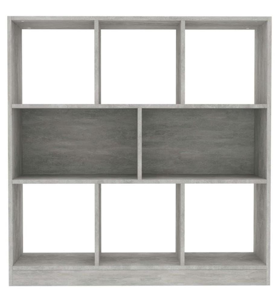 Bücherregal Betongrau 97,5x29,5x100 cm Holzwerkstoff
