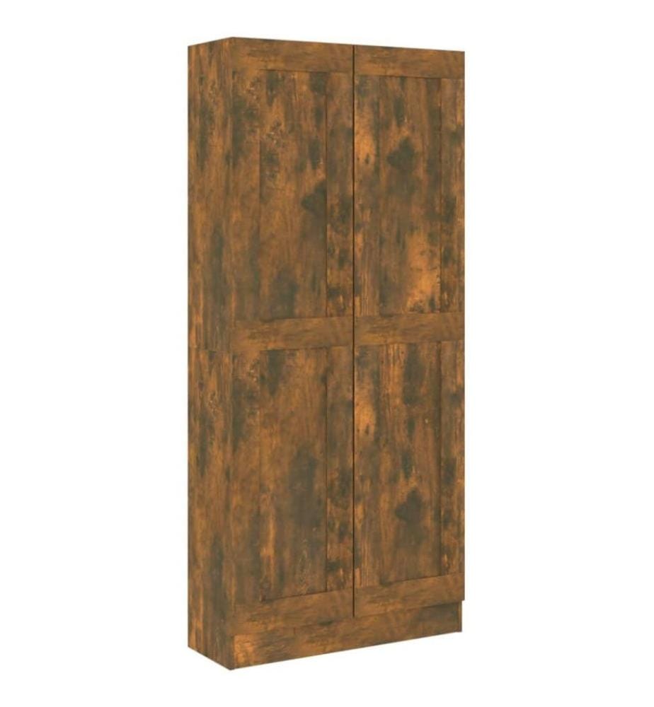 Badezimmerschrank Räuchereiche 82,5x30,5x185,5 cm Holzwerkstoff