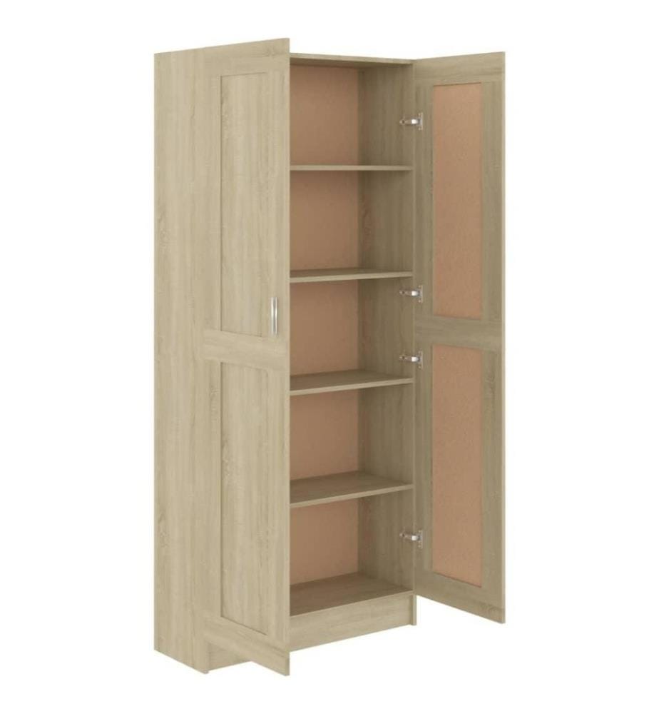 Bibliothèque Chêne sonoma 82,5x30,5x185,5 cm Aggloméré