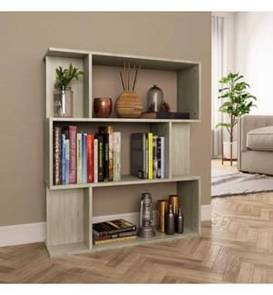 Bücherregal/Raumteiler Sonoma-Eiche 80x24x96 cm Holzwerkstoff