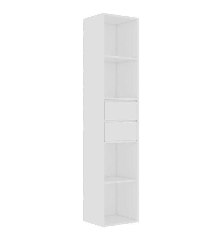 Bibliothèque Blanc 36x30x171 cm Aggloméré