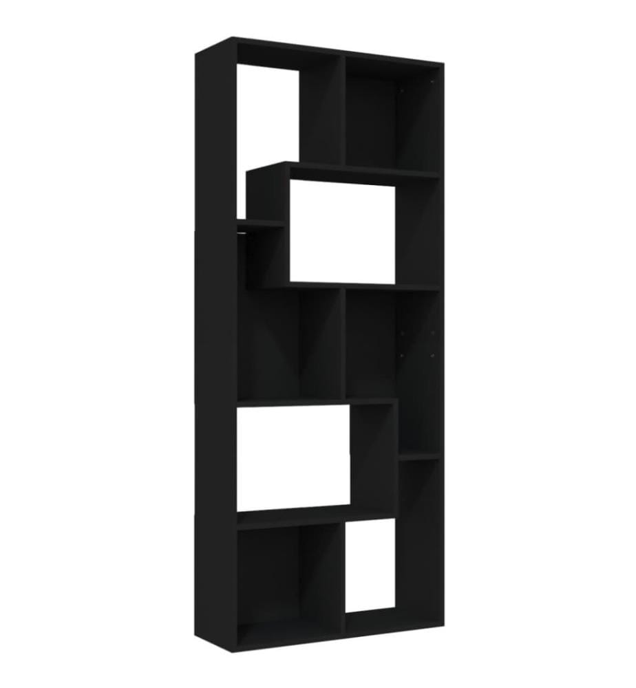 Bücherregal Schwarz 67x24x161 cm Holzwerkstoff