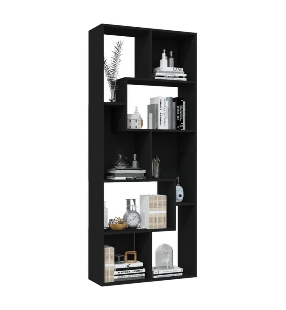 Bücherregal Schwarz 67x24x161 cm Holzwerkstoff