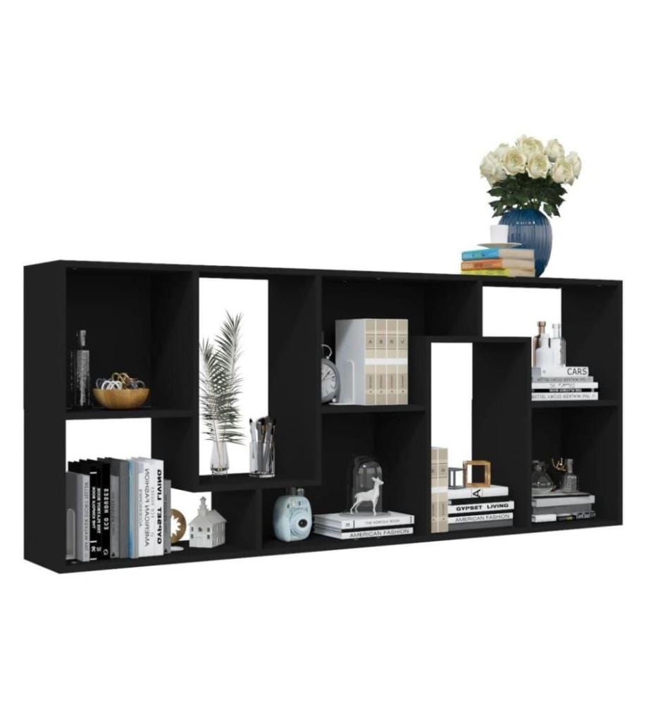 Bücherregal Schwarz 67x24x161 cm Holzwerkstoff