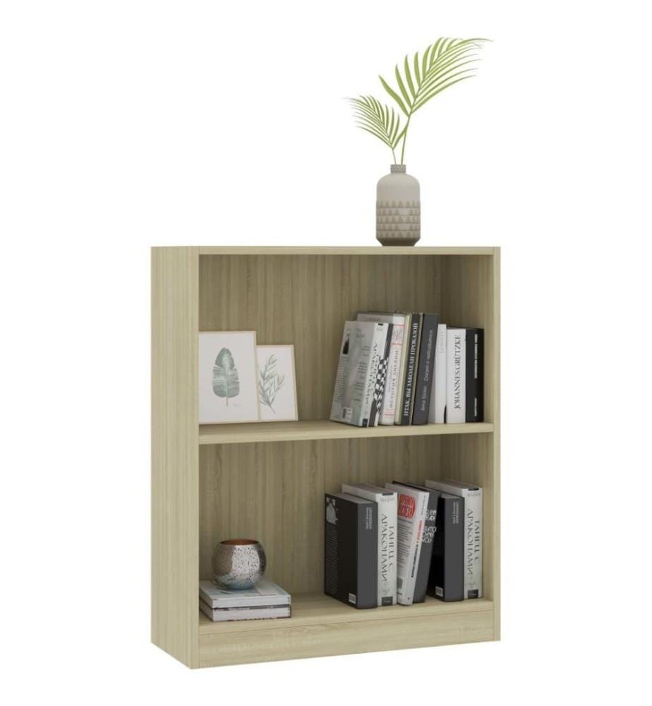 Bücherregal Sonoma-Eiche 60x24x74,5 cm Holzwerkstoff