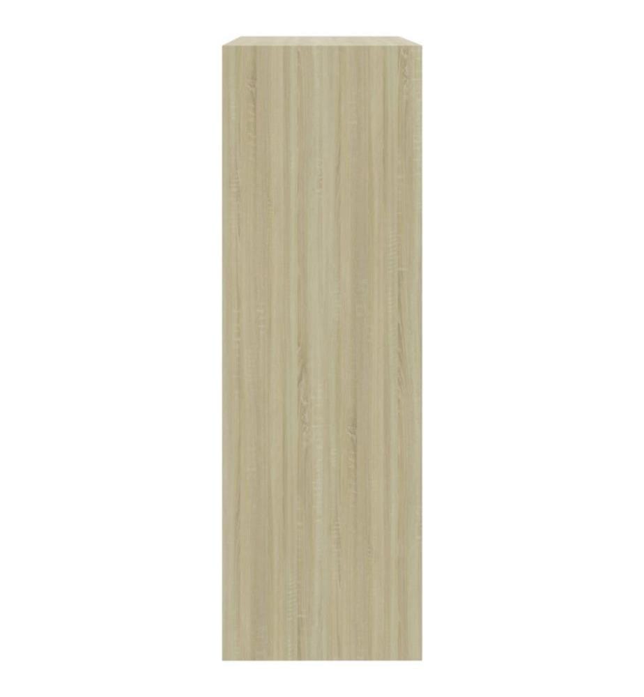 Bücherregal Sonoma-Eiche 60x24x74,5 cm Holzwerkstoff