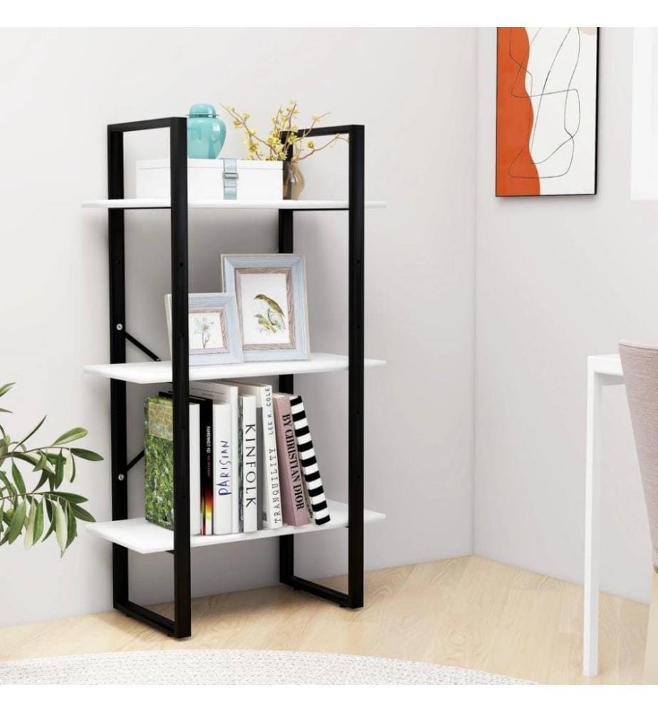 Lagerregal Weiss 60x30x105 cm Holzwerkstoff