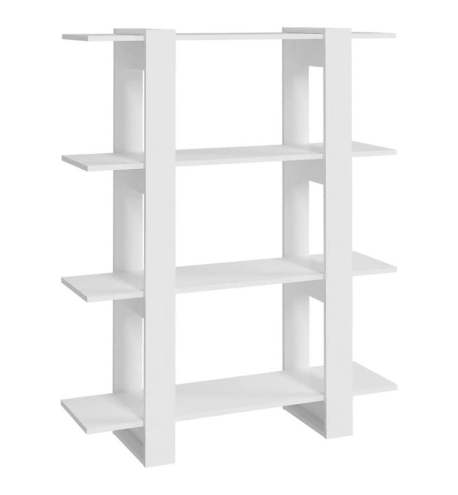 Bücherregal/Raumteiler Weiss 100x30x123,5 cm