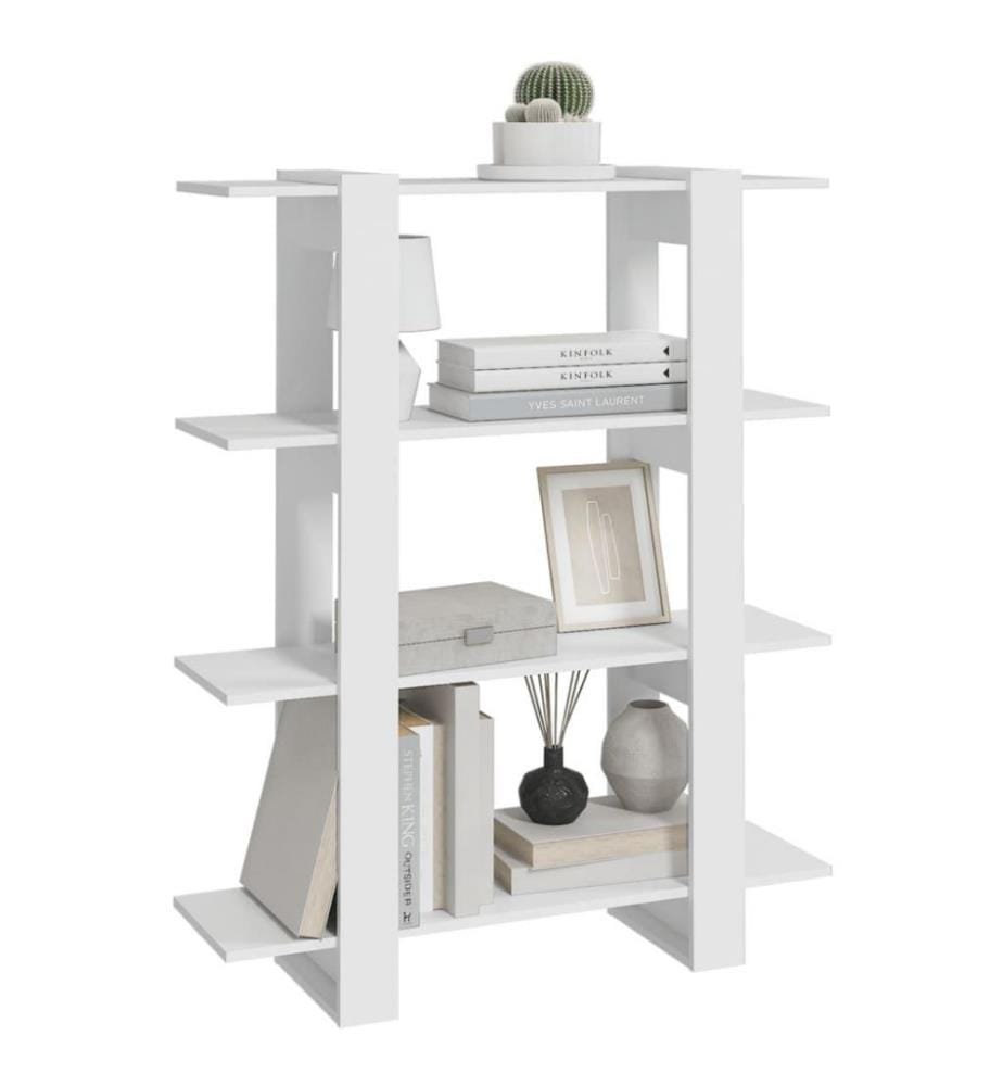 Bücherregal/Raumteiler Weiss 100x30x123,5 cm