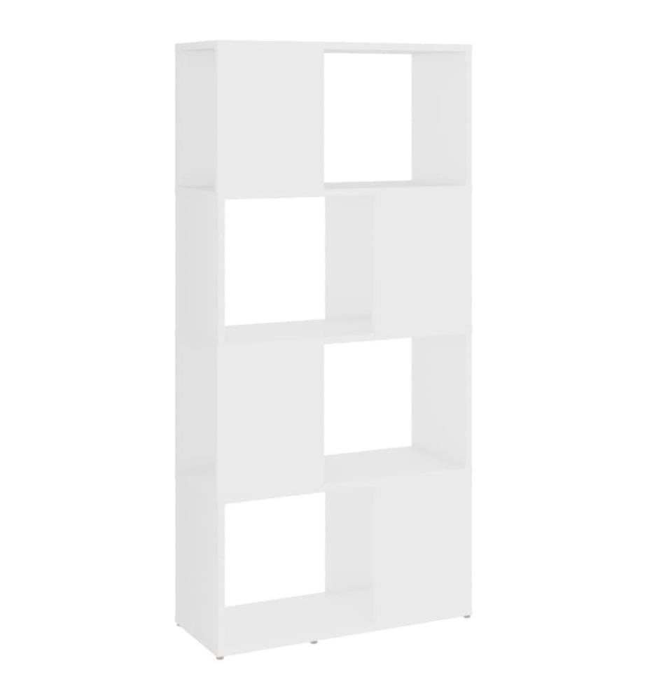 Bibliothèque/Séparateur de pièce Blanc 60x24x124,5 cm Aggloméré