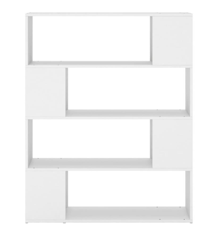 Bücherregal Raumteiler Weiss 100x24x124 cm